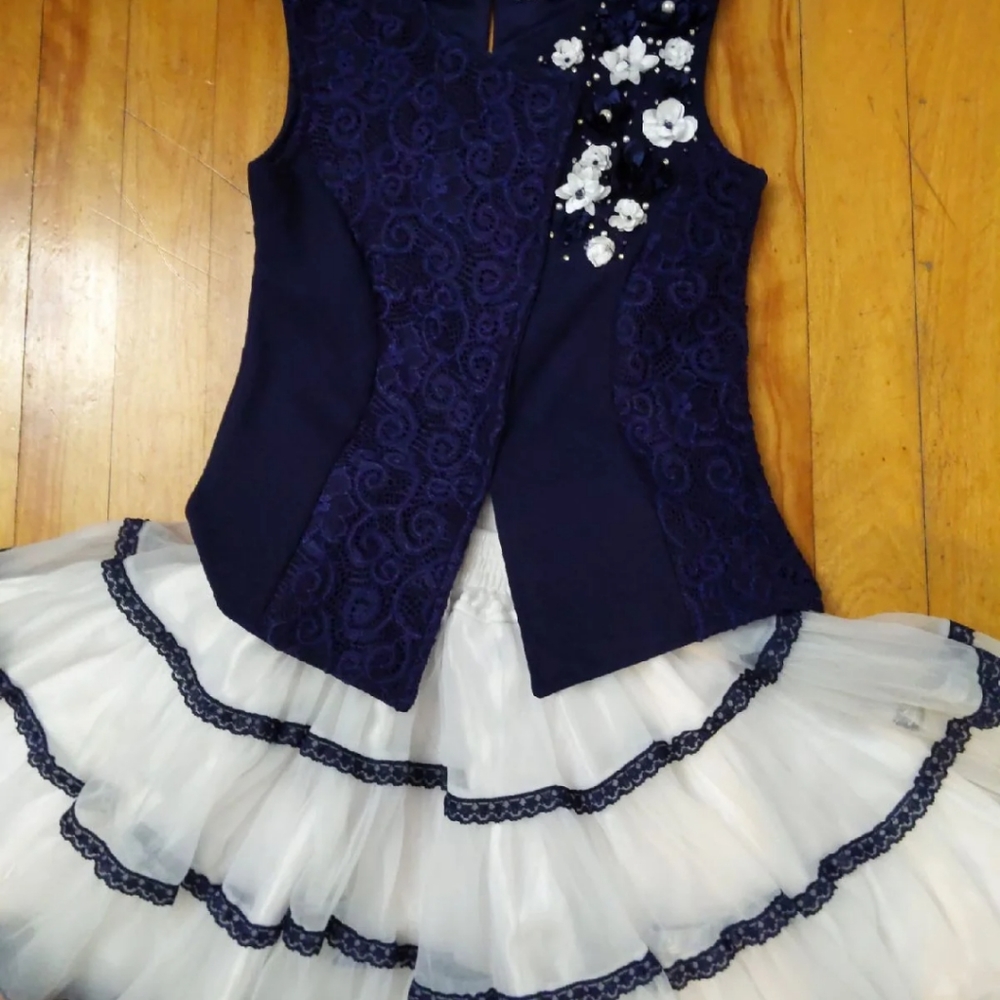 Formal top and skirt set